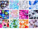 DUCrystal 3-10mm Mix Color Mix Size Flatback Resin Pearls Rhinestone for Garment Bag Shoes Home Deco Half Round DIY Crafts